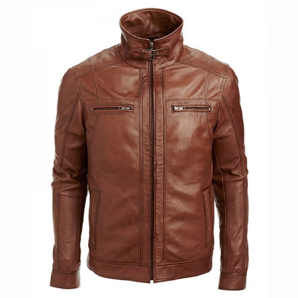 Men Leather Blazer